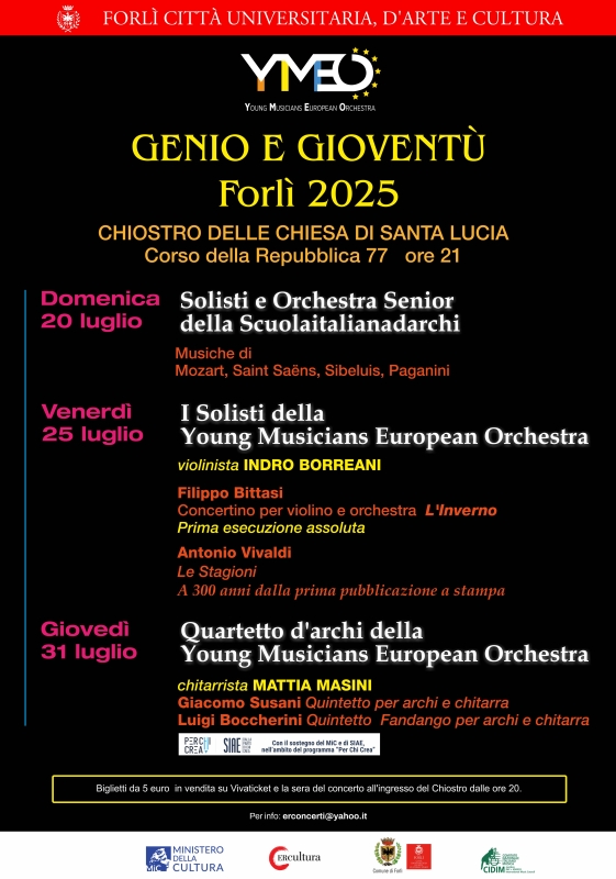 Genio e gioventù 2025